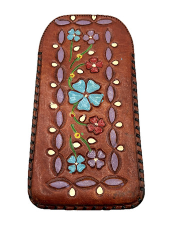 Vintage 70s hand - , leather